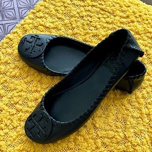 Tory Burch Black Ballet Flats